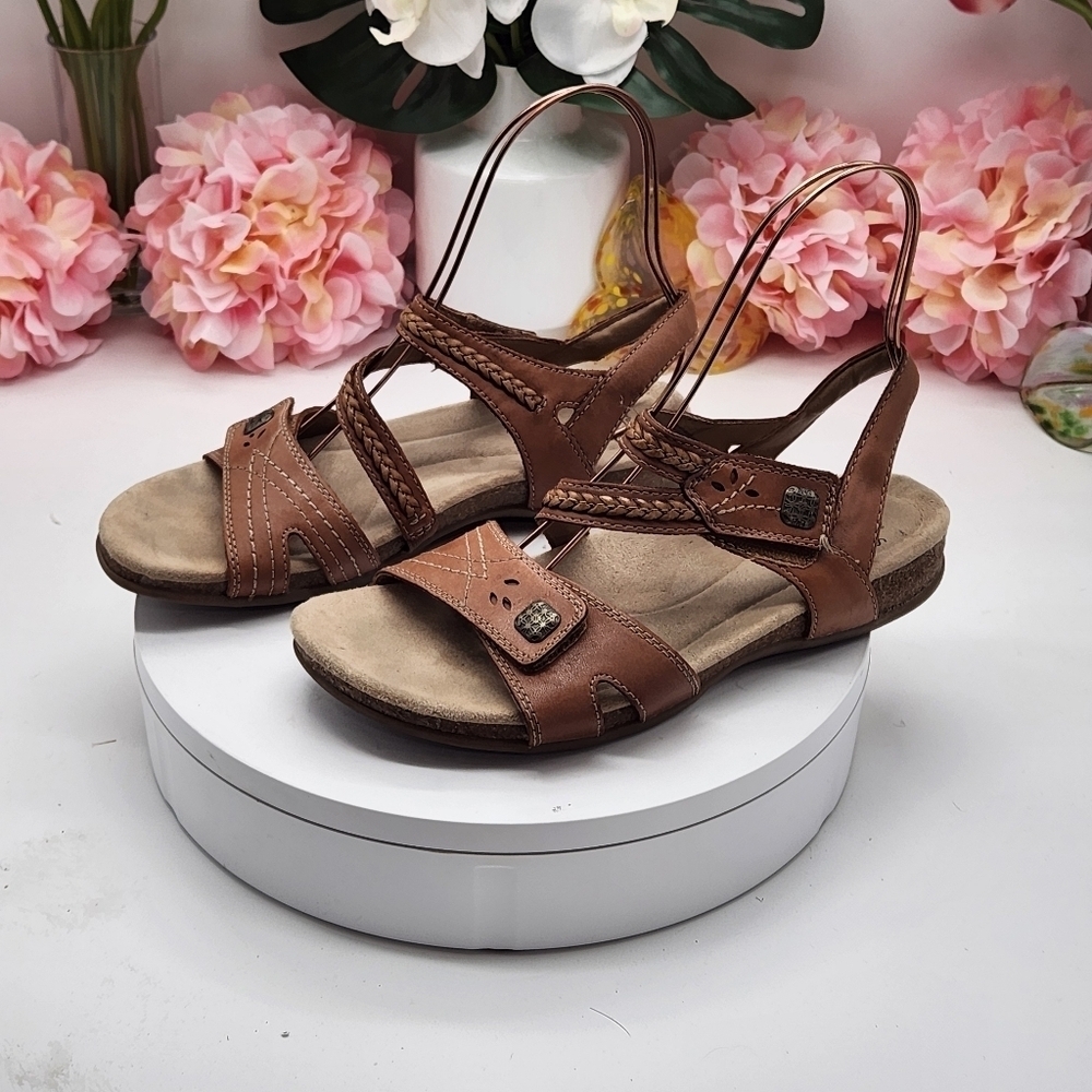 Earth Origins Bosk Benson Sandal Open Toe Comfort Alpaca Leather Women's 9